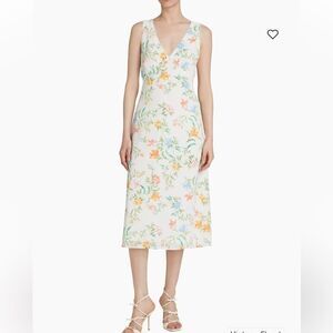 NEW Wayf Dahlia Floral Midi-Dress in Vintage Floral Size M